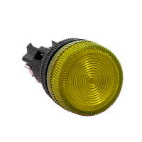Лампа ENS-22 желтая с подсветкой 380В | код. la-ens-o-380 | EKF